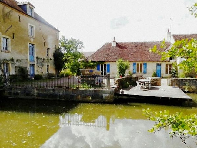 Moulin et sa maison dans un site magnifique